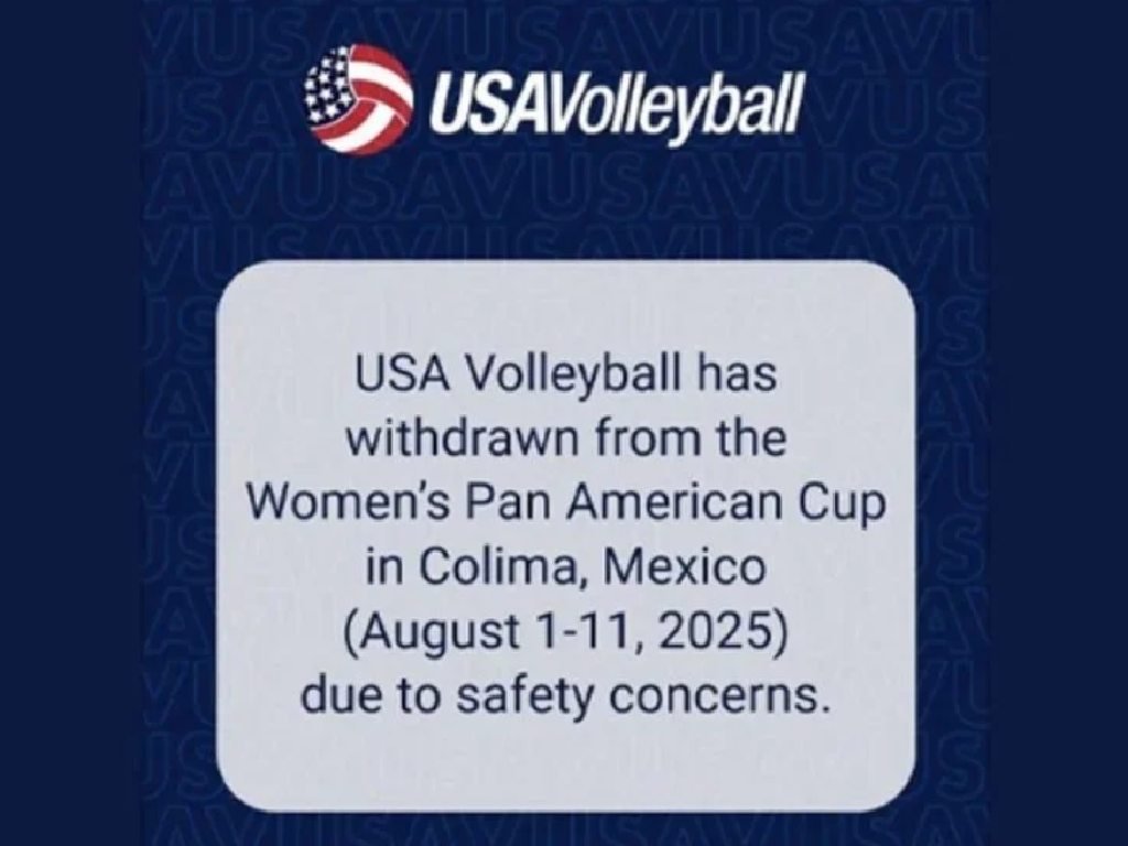 Selección de Voleibol de Estados Unidos cancela torneo en Colima por inseguridad