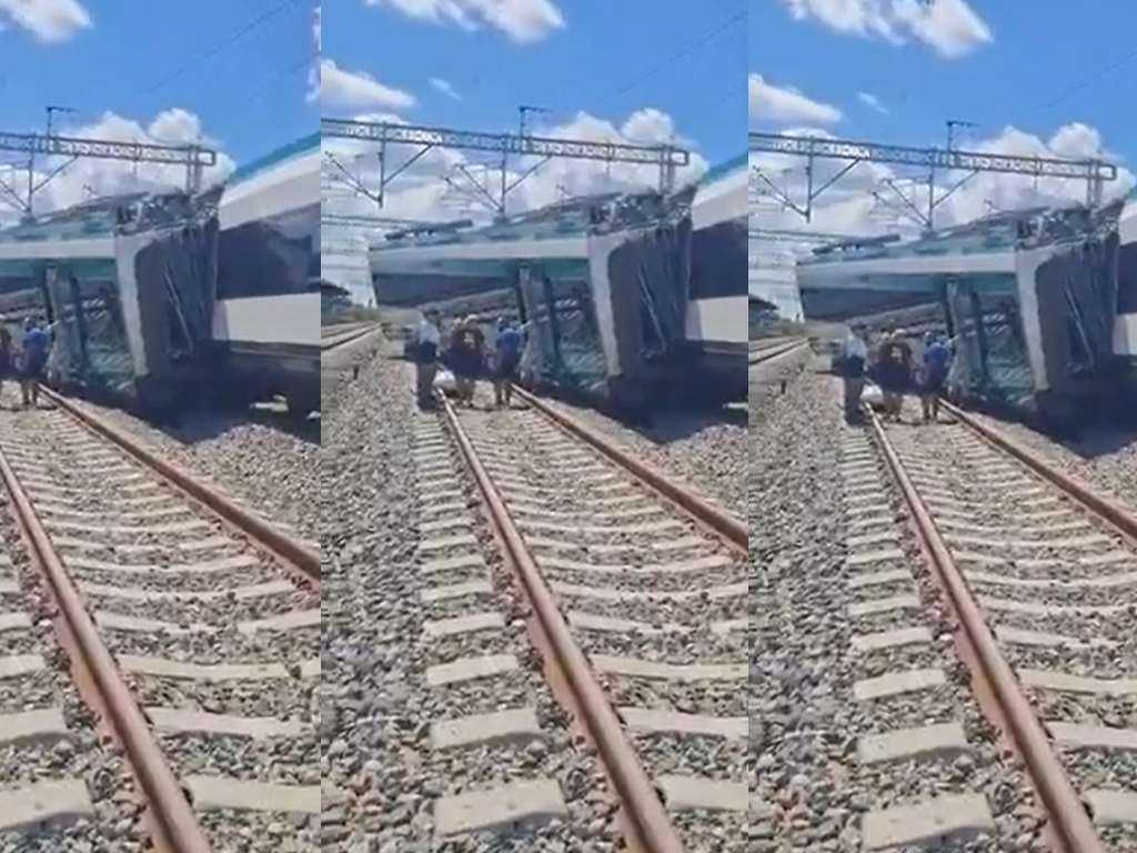 Vagón del Tren Maya se descarrila en Izamal, Yucatán