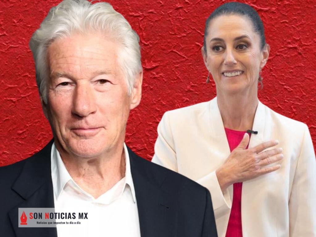 Richard Gere elogia a Sheinbaum en la FIL y lanza crítica a Trump