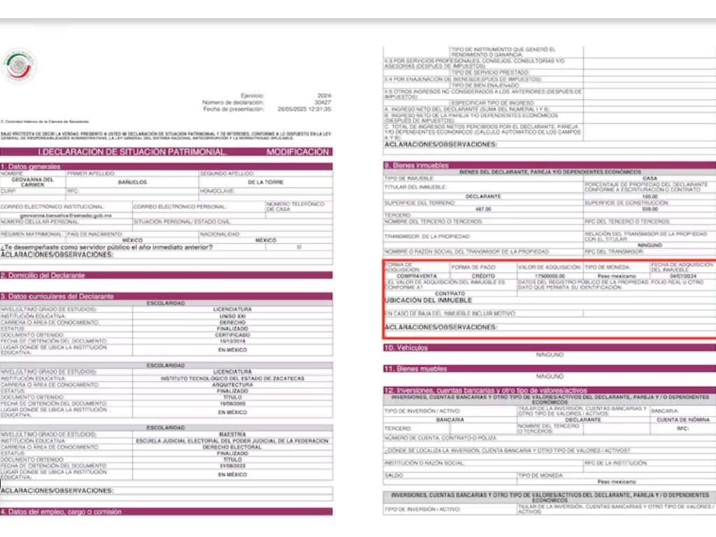 Senadora del PT, Geovanna Bañuelos, compra casa de 17.5 mdp